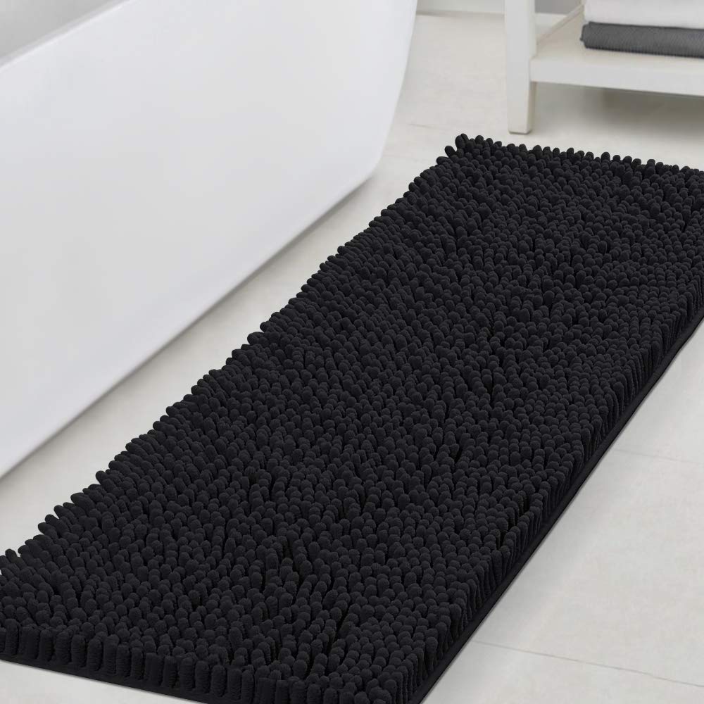 Bathroom Rugs Bath Mats for Bathroom Non Slip Luxury Chenille Bathroom Runner Rug Extra Soft