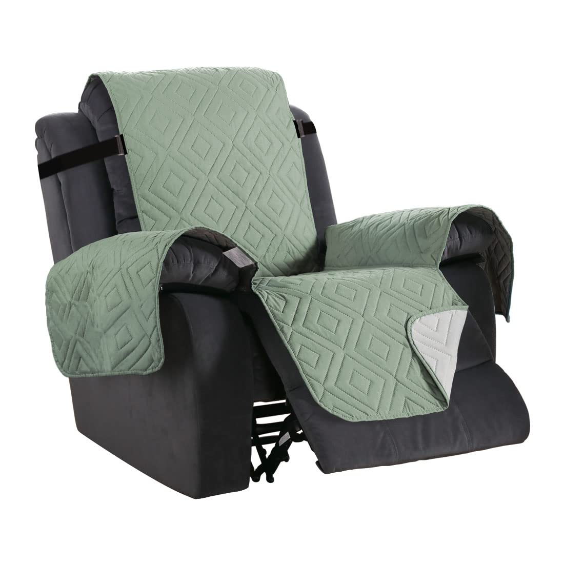 PrimeBeau New Diamond Quilted Recliner Covers Water Resistant Protector