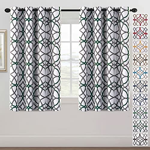 PrimeBeau GEO Pattern Blackout Curtains 2 Panels Set