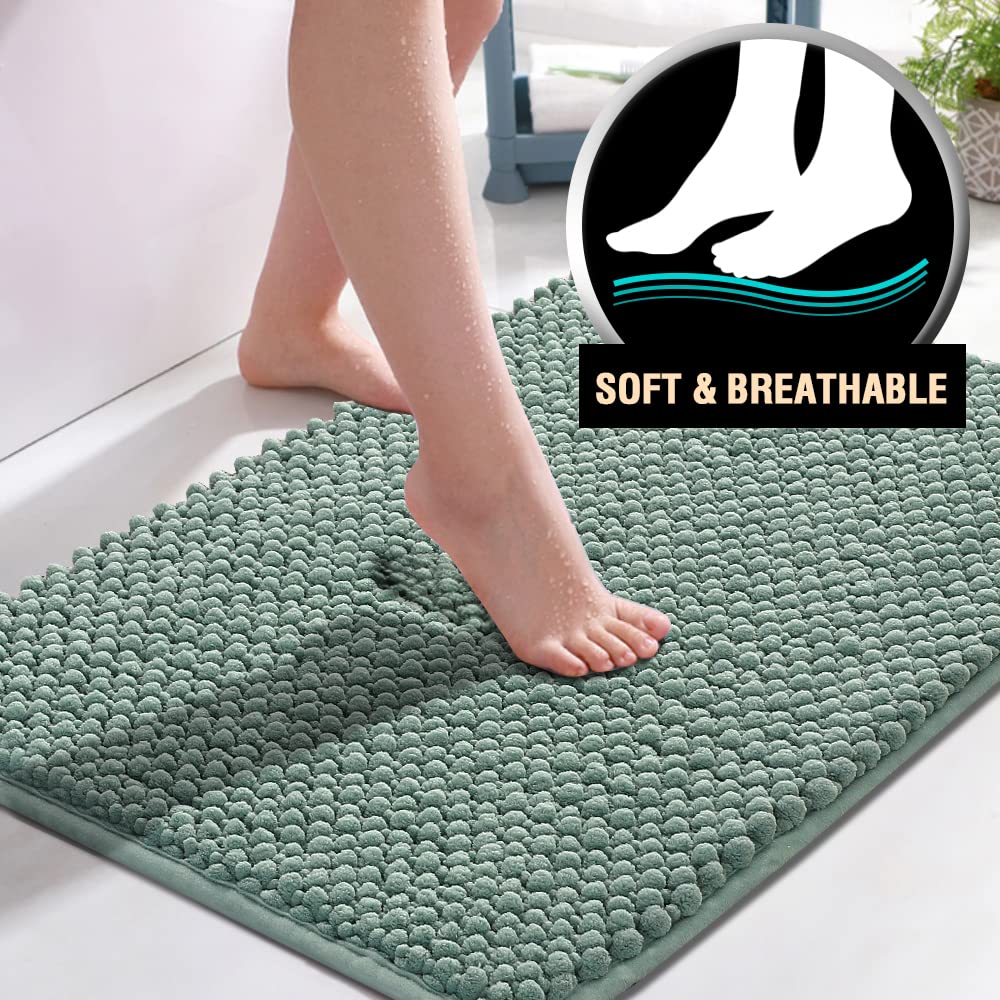 PrimeBeau Bath Mat Bathroom Rugs Sets Plush Water Absorbent Non Skid Mats for Bathroom Kitchen/Living Room (Set of 2)