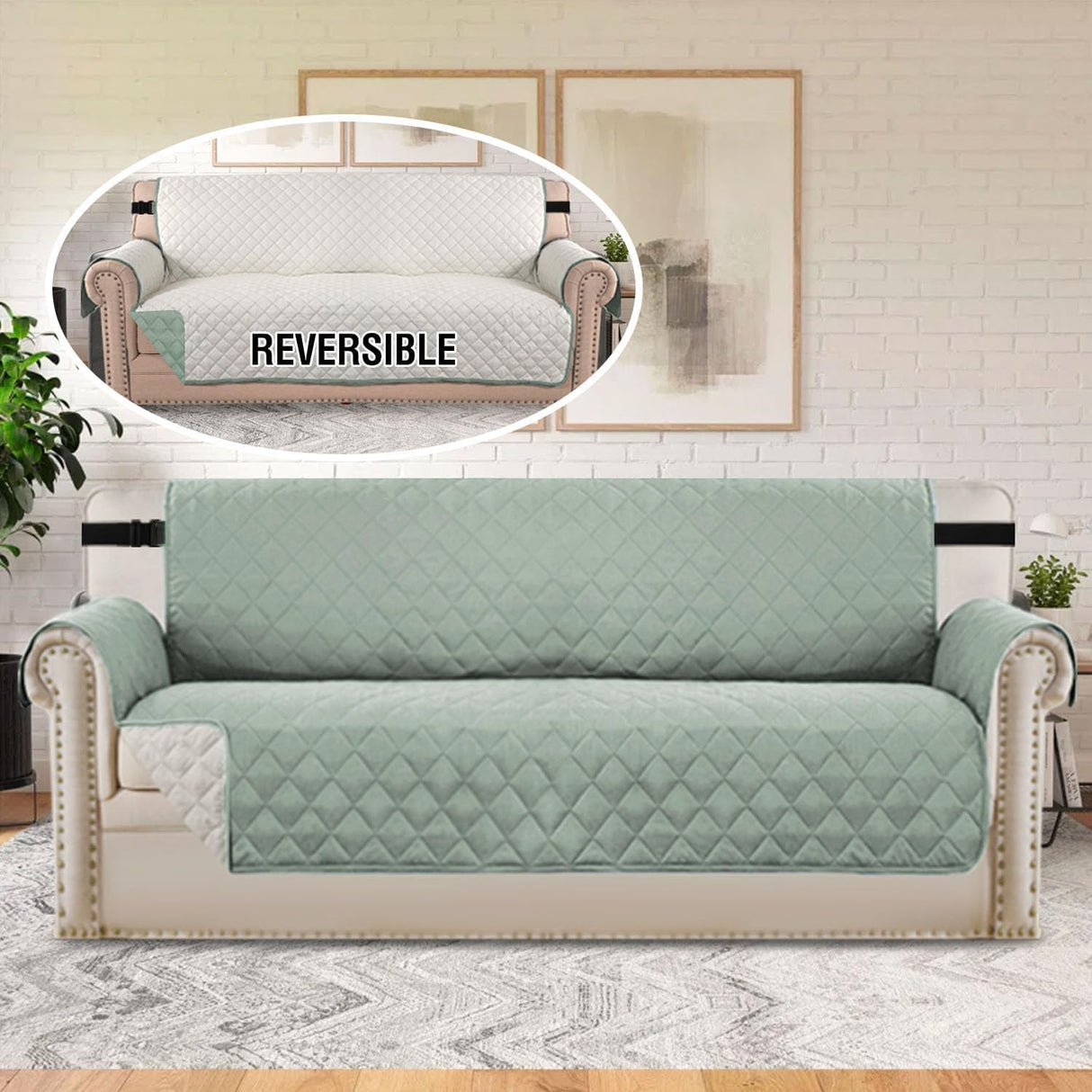 PrimeBeau Water Repellent Sofa Slipcover for Dogs Couch Protector Reversible Sofa Slipcover, Furniture Protector for Pets(1 Piece)