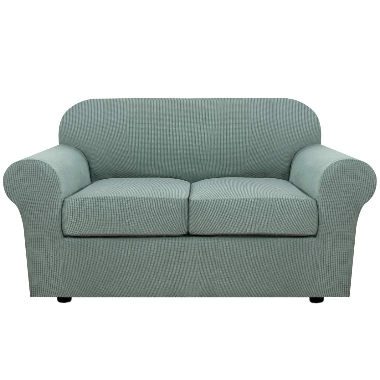 PrimeBeau 4 Pieces Premium Jacquard Sofa Slipcover Set, Sofa and Oversize Sofa