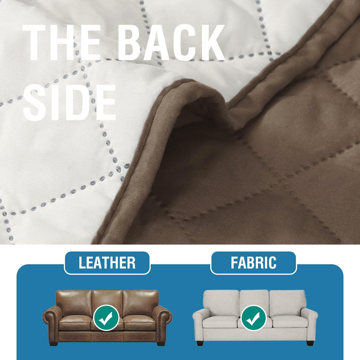 PrimeBeau Armrest Covers for Sofa Water Resistant Couch Arm Covers Remote Control Holder Sofa Armrest Organizer for Magazine, Tablet, Phone, iPad(Set of 2)