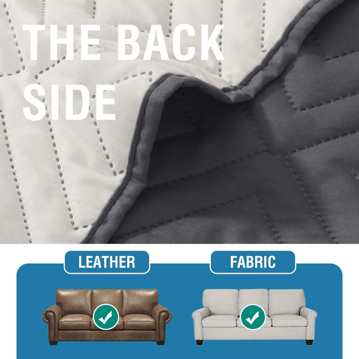 PrimeBeau Armrest Covers for Sofa Water Resistant Couch Arm Covers Remote Control Holder Sofa Armrest Organizer for Magazine, Tablet, Phone, iPad(Set of 2)