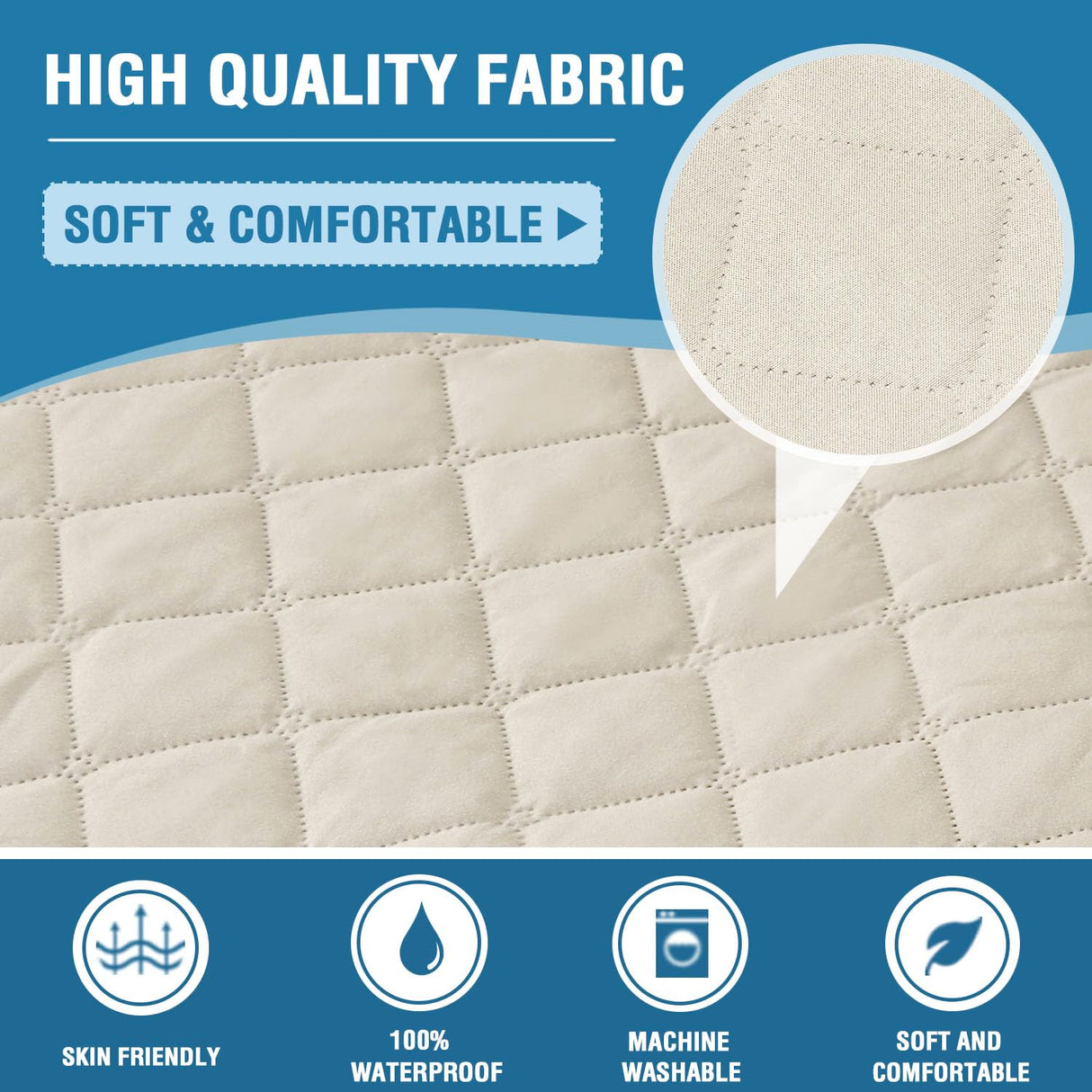 PrimeBeau 100% Waterproof Sectional Couch Covers 2-Piece Couch Cover L Shape Sofa Covers Washable for Dogs Non Slip (Loveseat)