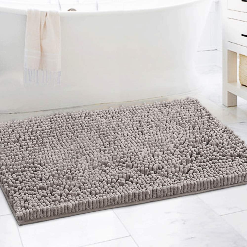 Bathroom Rugs Bath Mats for Bathroom Non Slip Luxury Chenille Bathroom Runner Rug Extra Soft