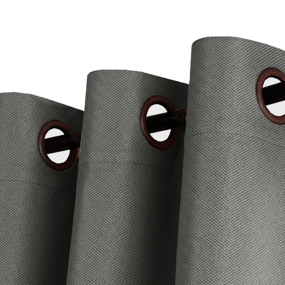 PrimeBeau Faux Linen Room Darkening/Room Dividing Curtain Draper Extra Wide & Long