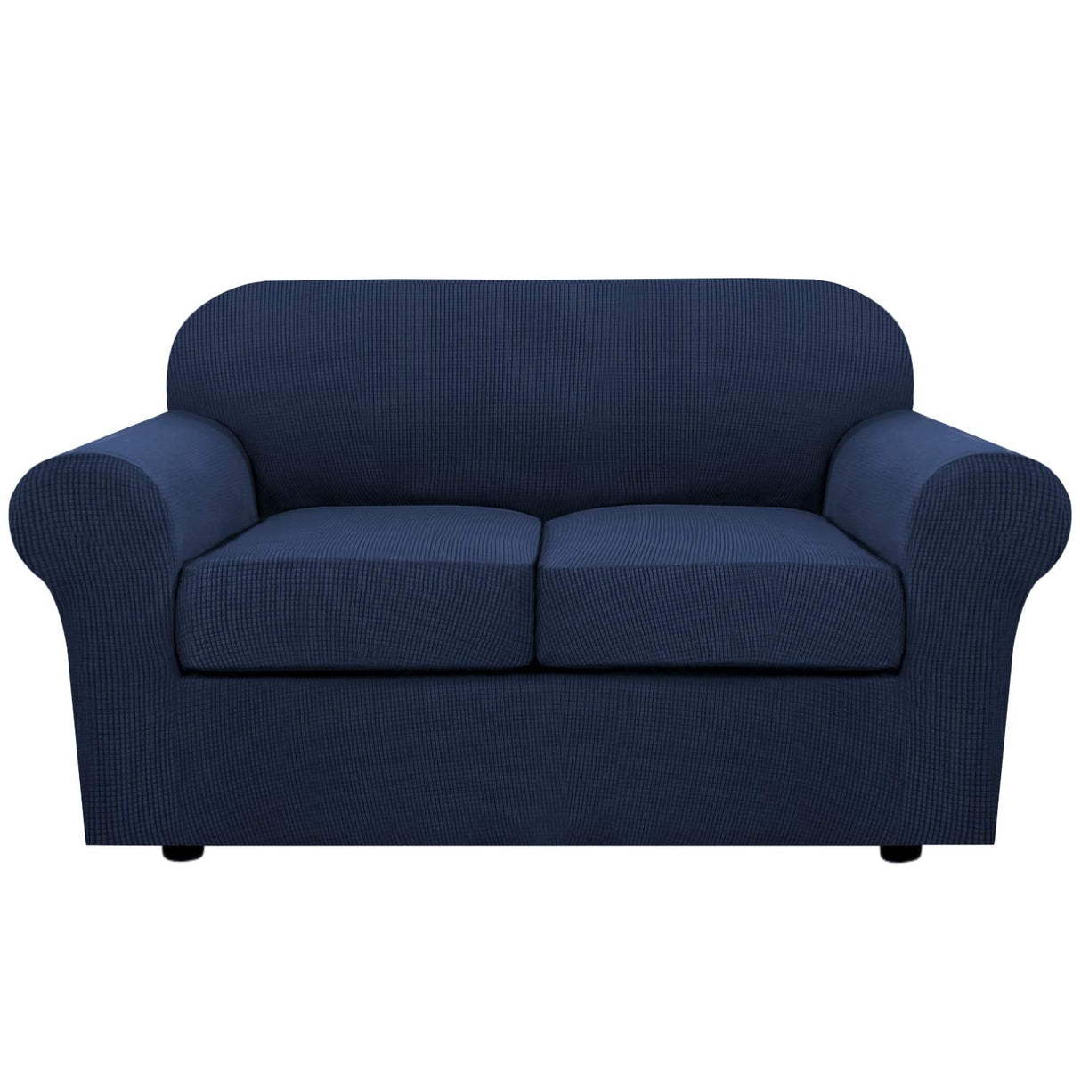 PrimeBeau 4 Pieces Premium Jacquard Sofa Slipcover Set, Sofa and Oversize Sofa