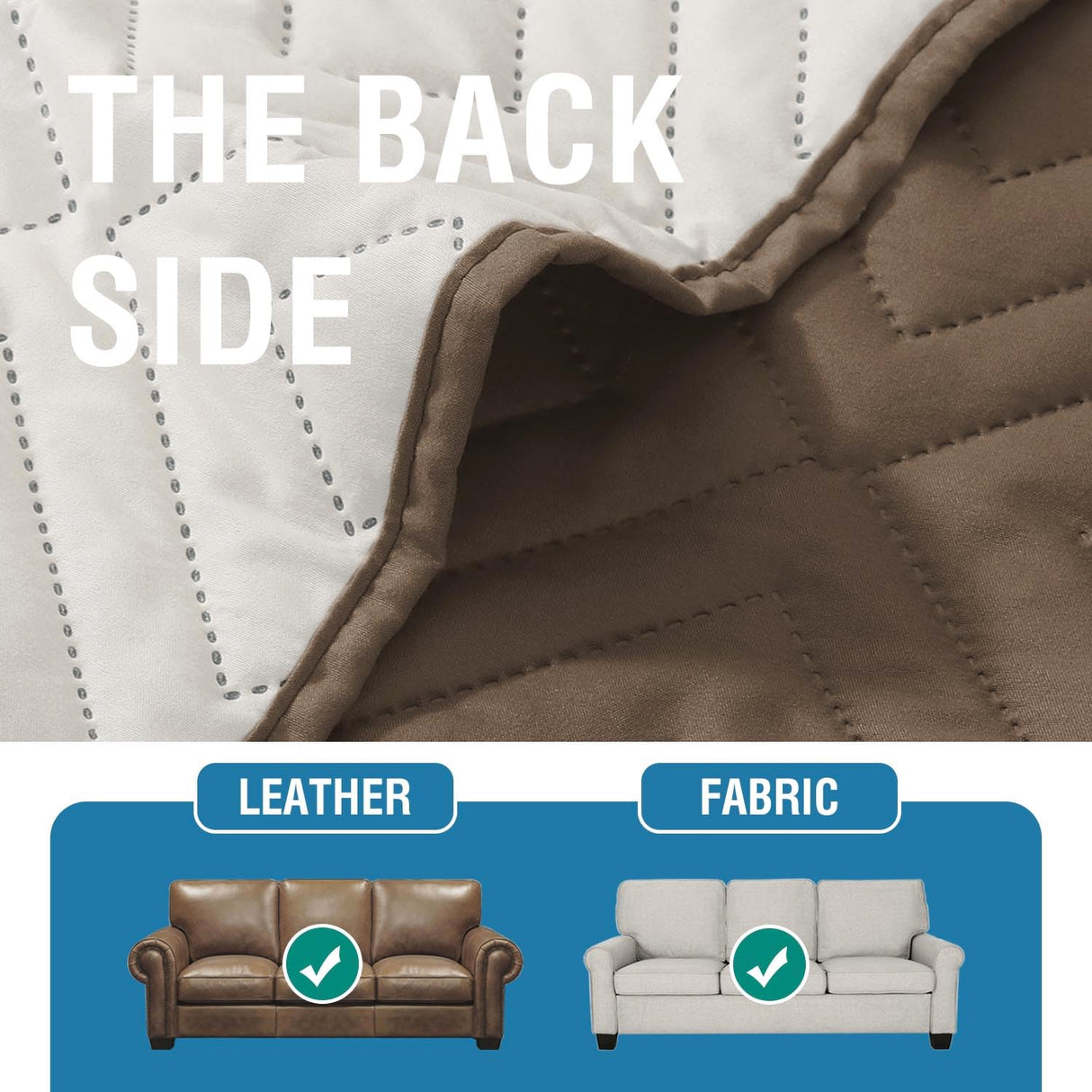 PrimeBeau Armrest Covers for Sofa Water Resistant Couch Arm Covers Remote Control Holder Sofa Armrest Organizer for Magazine, Tablet, Phone, iPad(Set of 2)