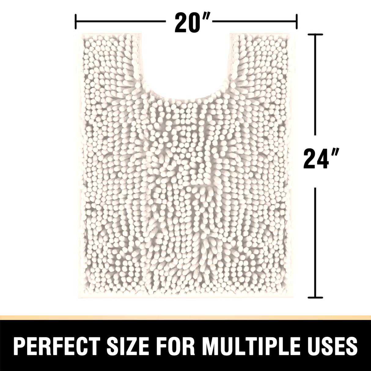 Bathroom Rugs Bath Mats for Bathroom Non Slip Luxury Chenille Bathroom Runner Rug Extra Soft
