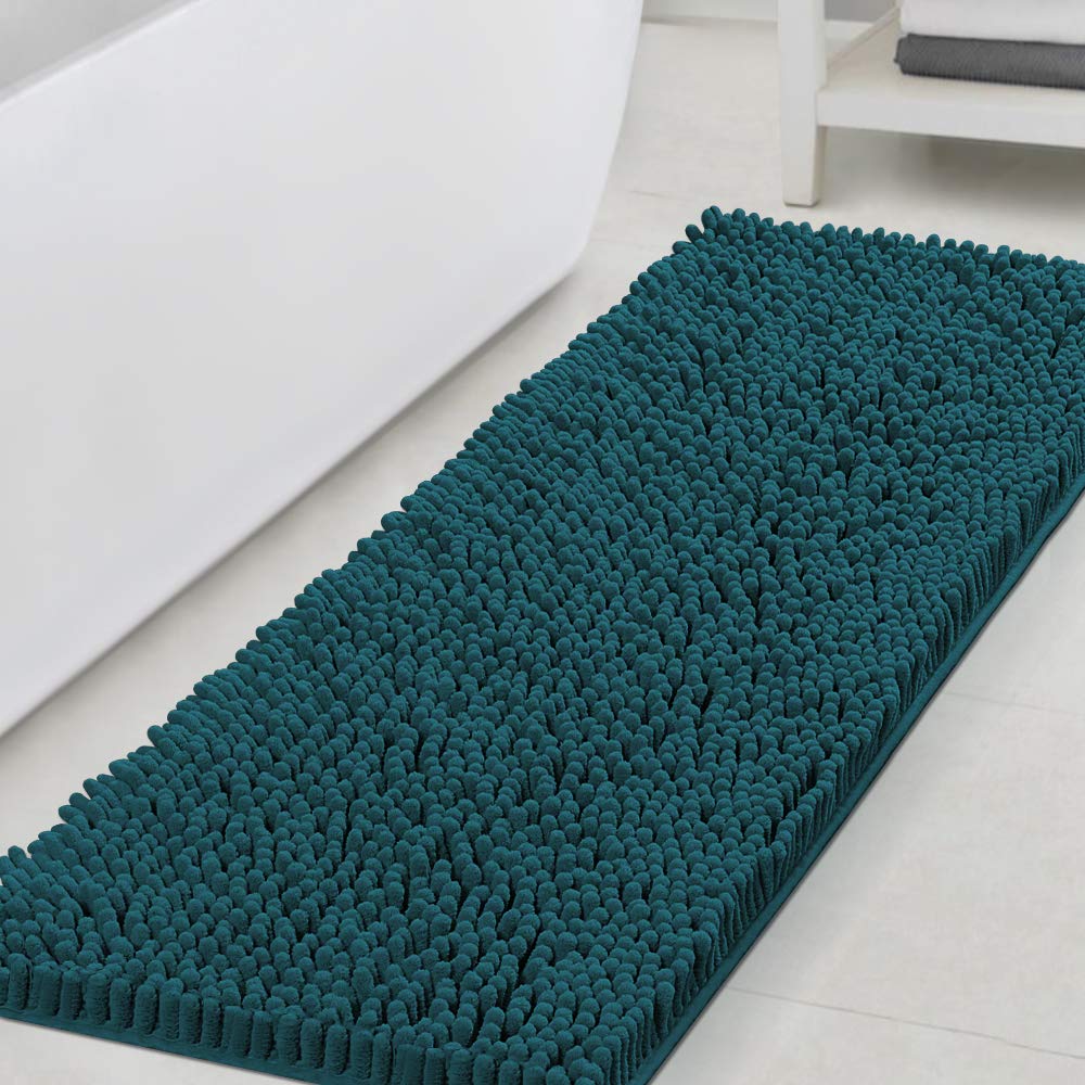 Bathroom Rugs Bath Mats for Bathroom Non Slip Luxury Chenille Bathroom Runner Rug Extra Soft