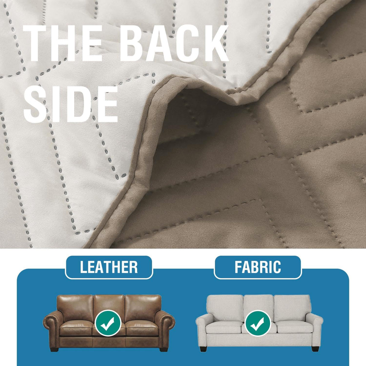 PrimeBeau Armrest Covers for Sofa Water Resistant Couch Arm Covers Remote Control Holder Sofa Armrest Organizer for Magazine, Tablet, Phone, iPad(Set of 2)