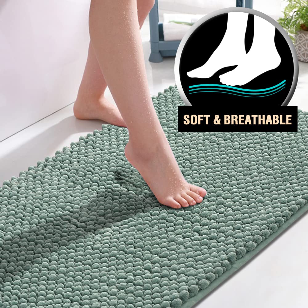 PrimeBeau Bath Mat Bathroom Rugs Sets Plush Water Absorbent Non Skid Mats for Bathroom Kitchen/Living Room (Set of 2)