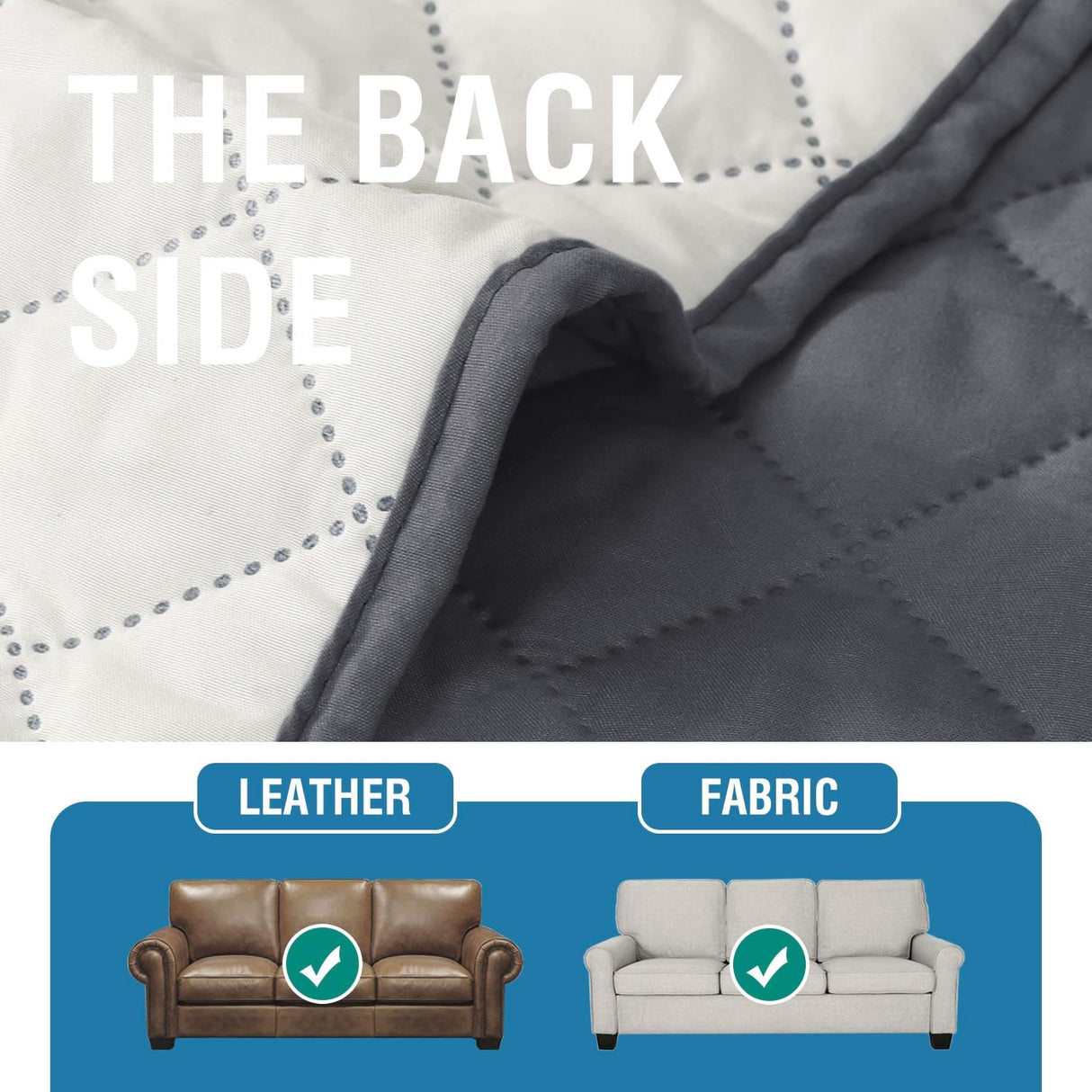 PrimeBeau Armrest Covers for Sofa Water Resistant Couch Arm Covers Remote Control Holder Sofa Armrest Organizer for Magazine, Tablet, Phone, iPad(Set of 2)