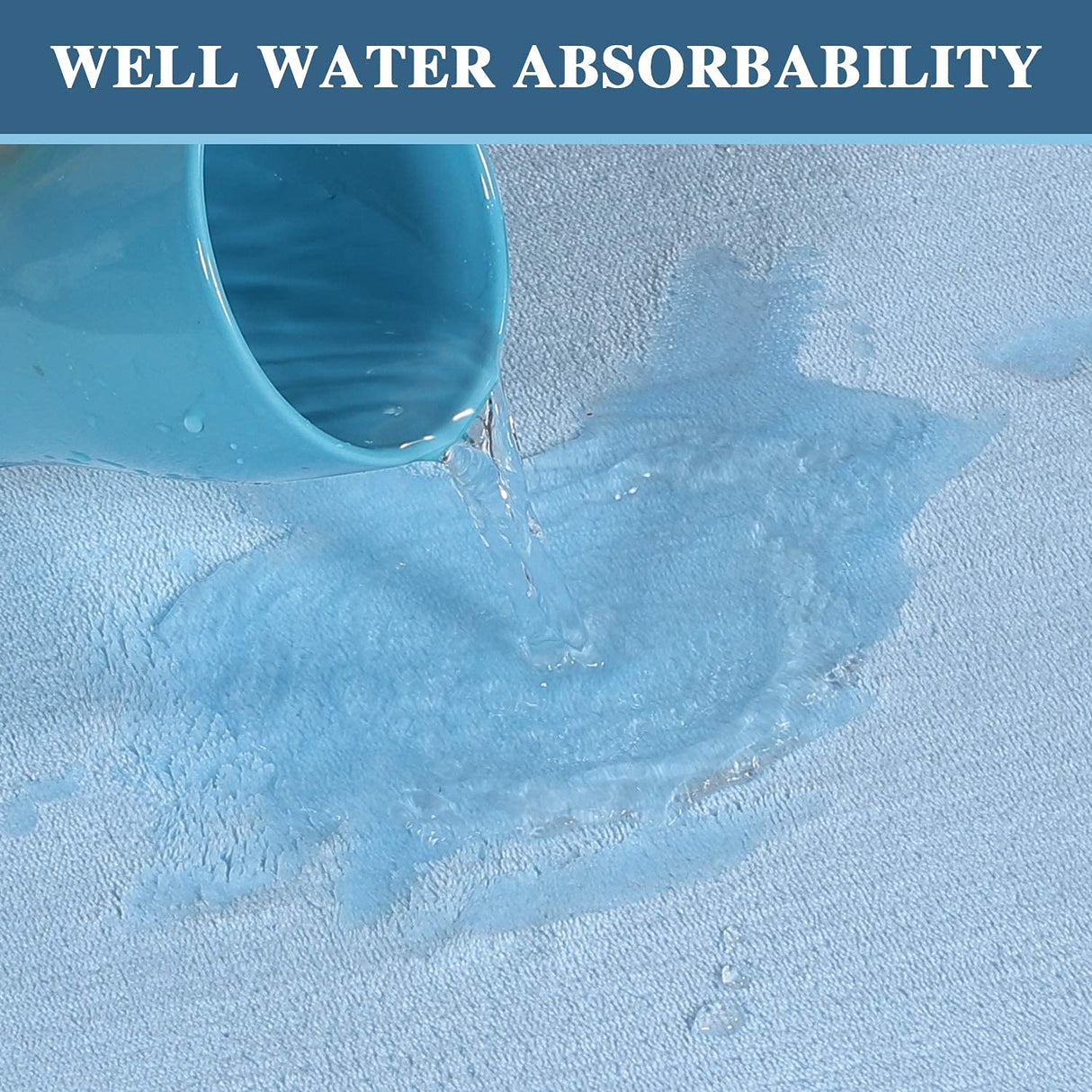 PrimeBeau Luxurious Memory Foam Bath Mat, Flannel Velvety Bath Mat Luxury Extra Soft and Absorbent Non Slip Rugs(Set of 2)