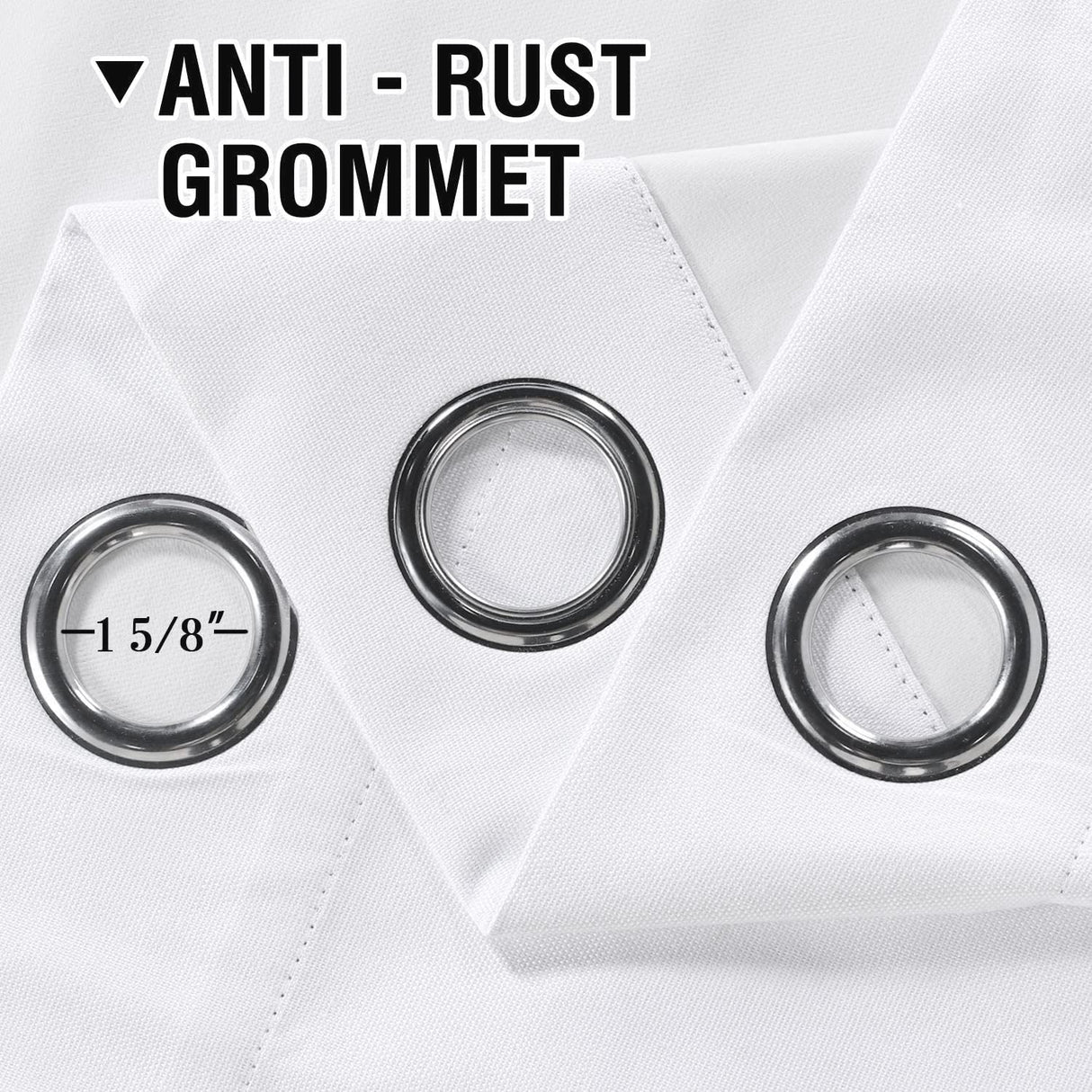 PrimeBeau 100% Blackout Linen Mixed Curtains, set of 2 Panels, 52 Series Short