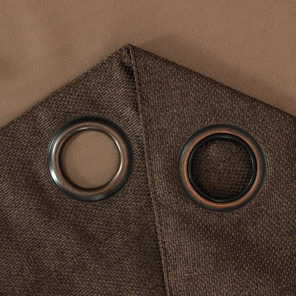 PrimeBeau Faux Linen Room Darkening/Room Dividing Curtain Draper Extra Wide & Long