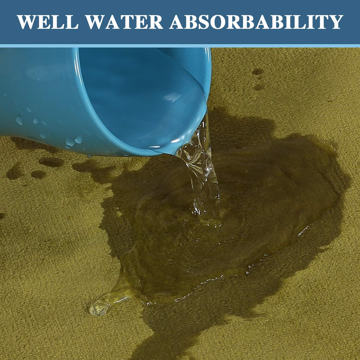 PrimeBeau Luxurious Memory Foam Bath Mat, Flannel Velvety Bath Mat Luxury Extra Soft and Absorbent Non Slip Rugs(Set of 2)