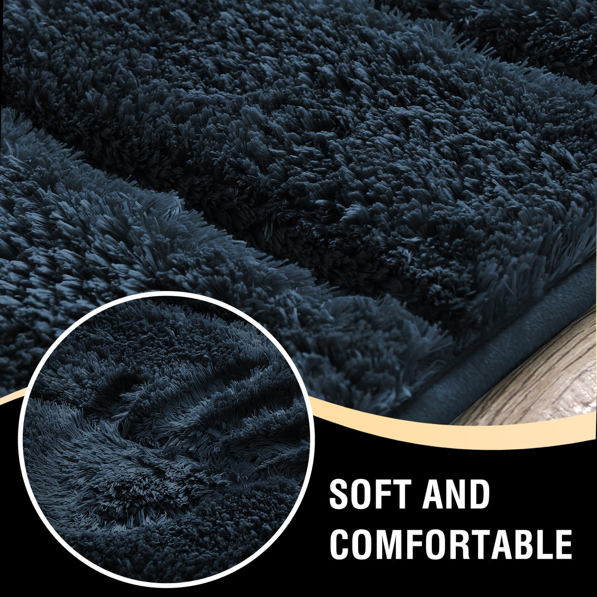 PrimeBeau Bathroom Rugs Thick Velvet Bath Mat - Super Soft, Absorbent, Non-Slip, Washable, 1 Piece