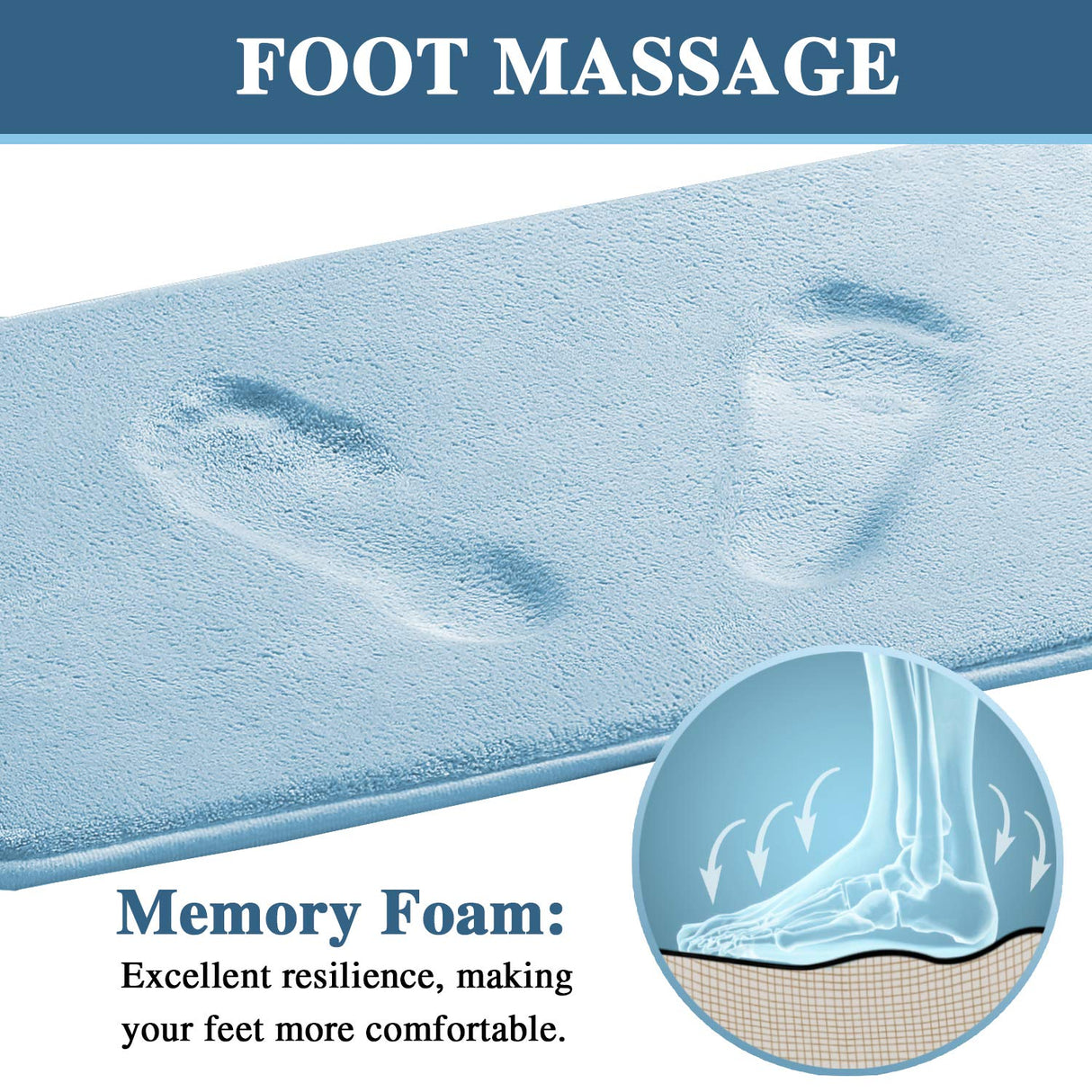 PrimeBeau Luxurious Memory Foam Bath Mat, Flannel Velvety Bath Mat Luxury Extra Soft and Absorbent Non Slip Rugs(Set of 2)