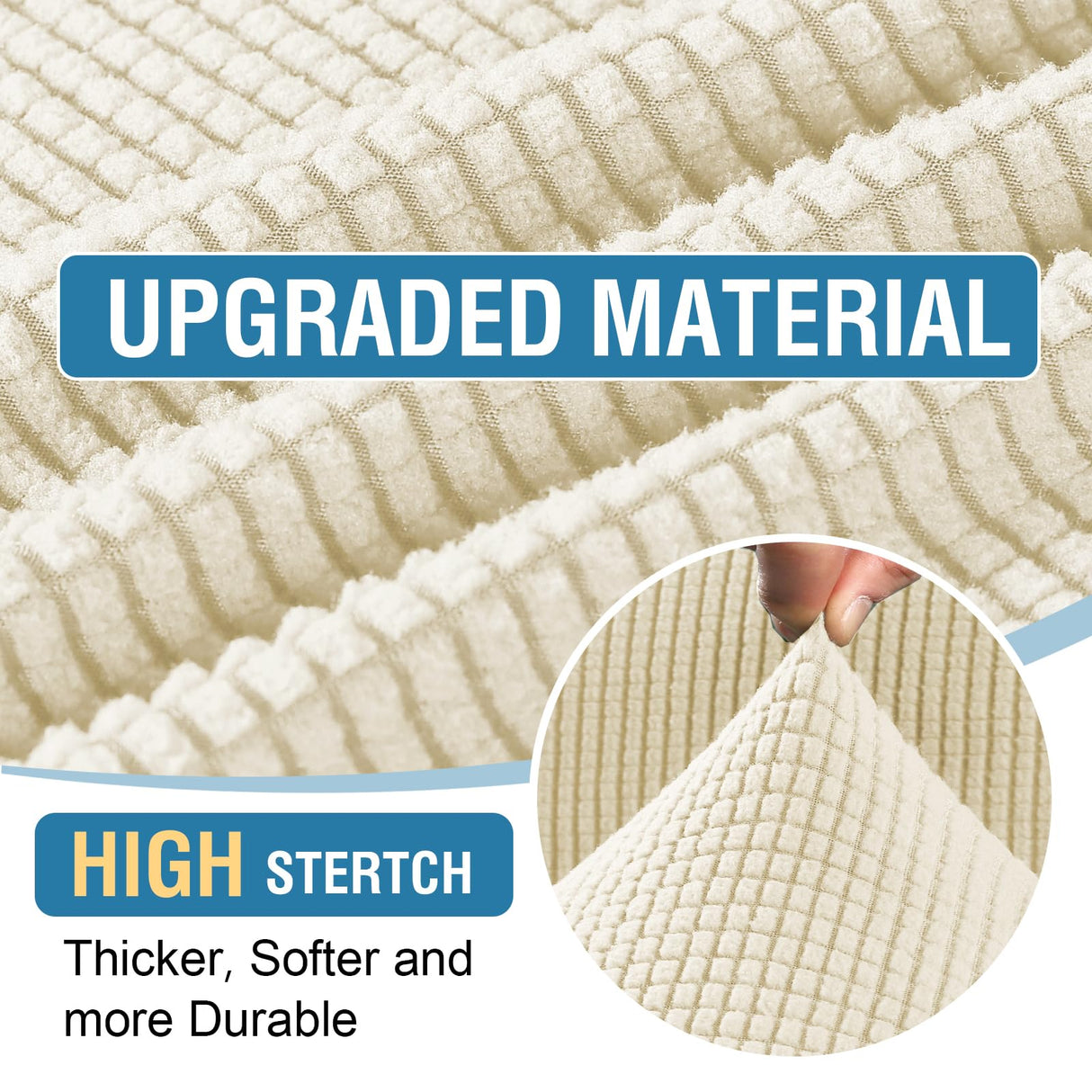 PrimeBeau 2024 New Sectional Couch Covers 6 Pieces Stretch Sofa Cover for Sectional Sofa Set Separate L Shaped Couch Cover for Both Left/Right Couch (Seat and Back: 1 Chaise for Loveseat)