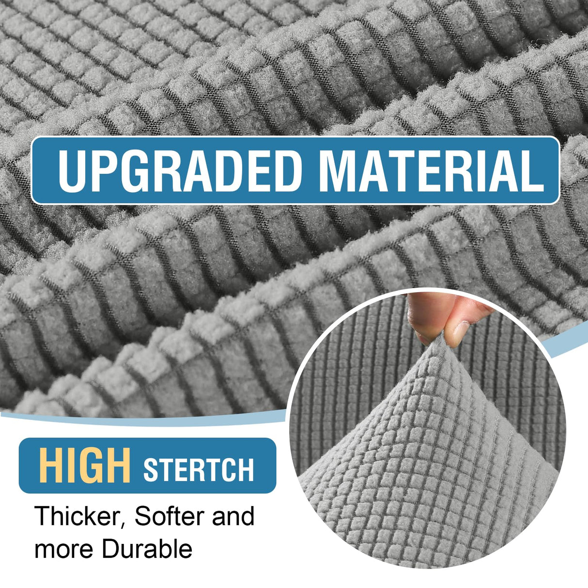 PrimeBeau 2024 New Sectional Couch Covers 6 Pieces Stretch Sofa Cover for Sectional Sofa Set Separate L Shaped Couch Cover for Both Left/Right Couch (Seat and Back: 1 Chaise for Loveseat)