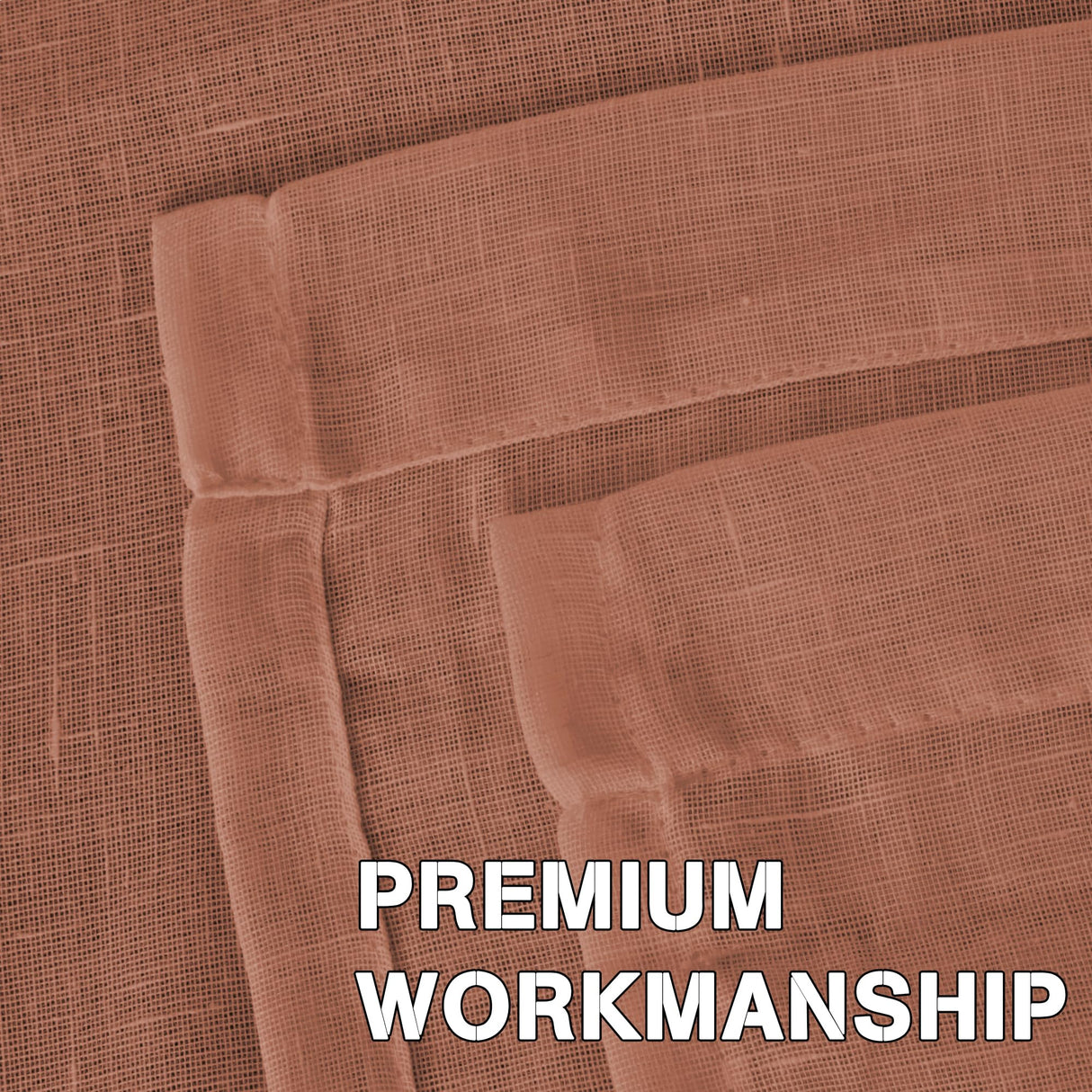 PrimeBeau Faux Linen Semi-Sheer Curtains - Set of 2 Panels, 52 Series Medium Length