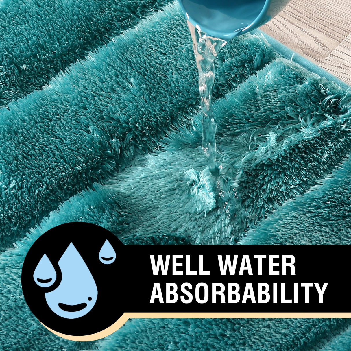 PrimeBeau Bathroom Rugs Thick Velvet Bath Mat - Super Soft, Absorbent, Non-Slip, Washable, 1 Piece