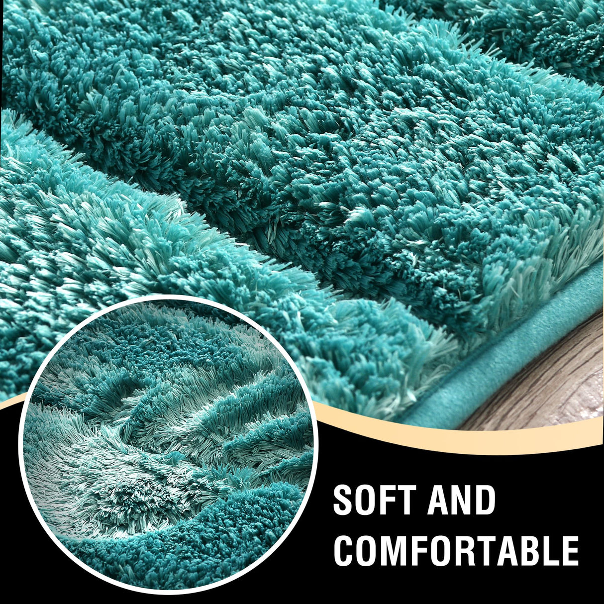 PrimeBeau Bathroom Rugs Thick Velvet Bath Mat - Super Soft, Absorbent, Non-Slip, Washable, 1 Piece