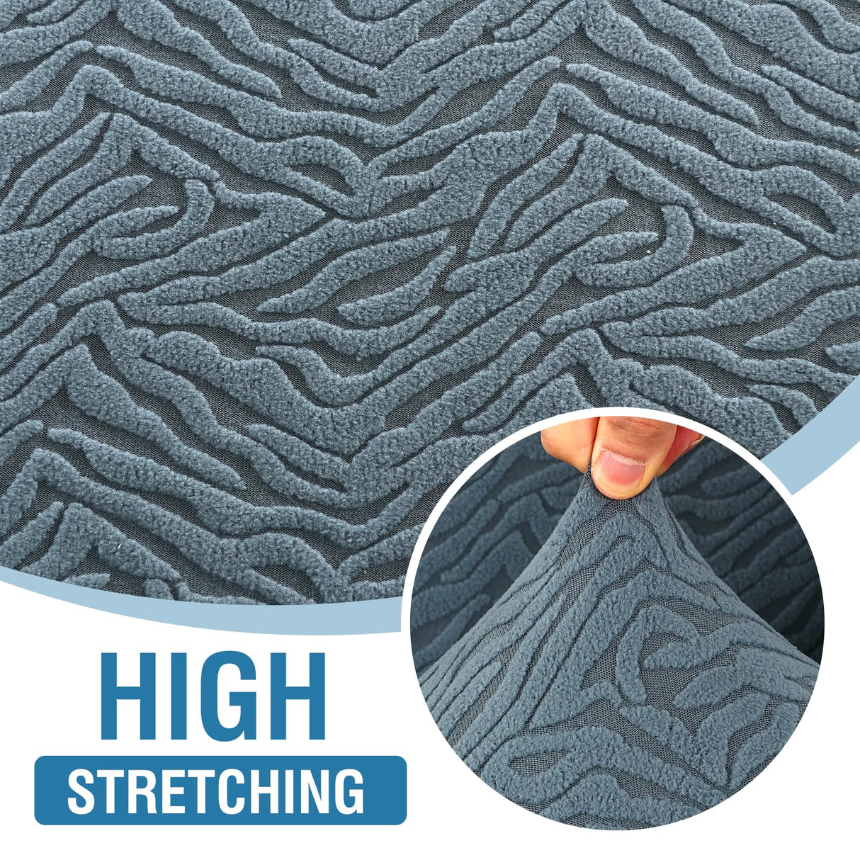 PrimeBeau Leopard Pattern Jacquard Couch Covers for 3 Cushion Couch