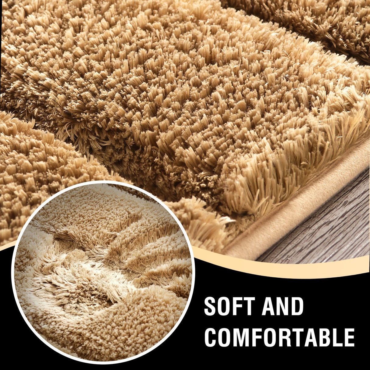 PrimeBeau Bathroom Rugs Thick Velvet Bath Mat - Super Soft, Absorbent, Non-Slip, Washable, 1 Piece