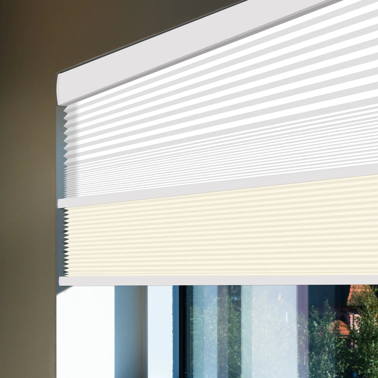 Motorized Blackout And Light Filtering Day/Night Cellular Shades Nowa