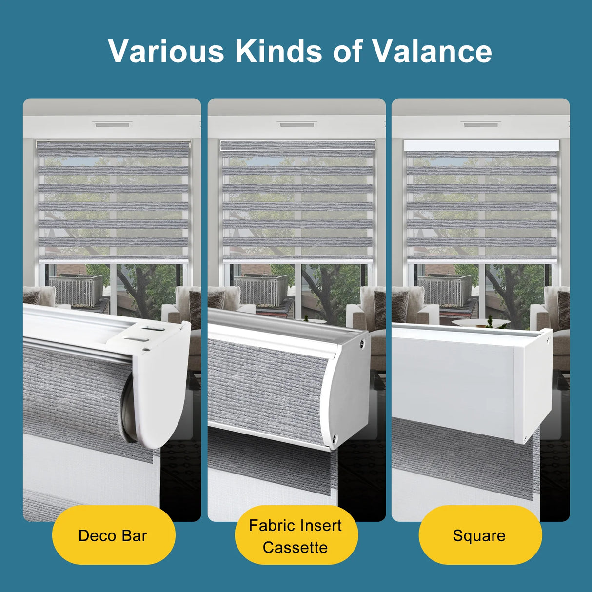 50% Motorized Zebra Shade Translucent 95mm