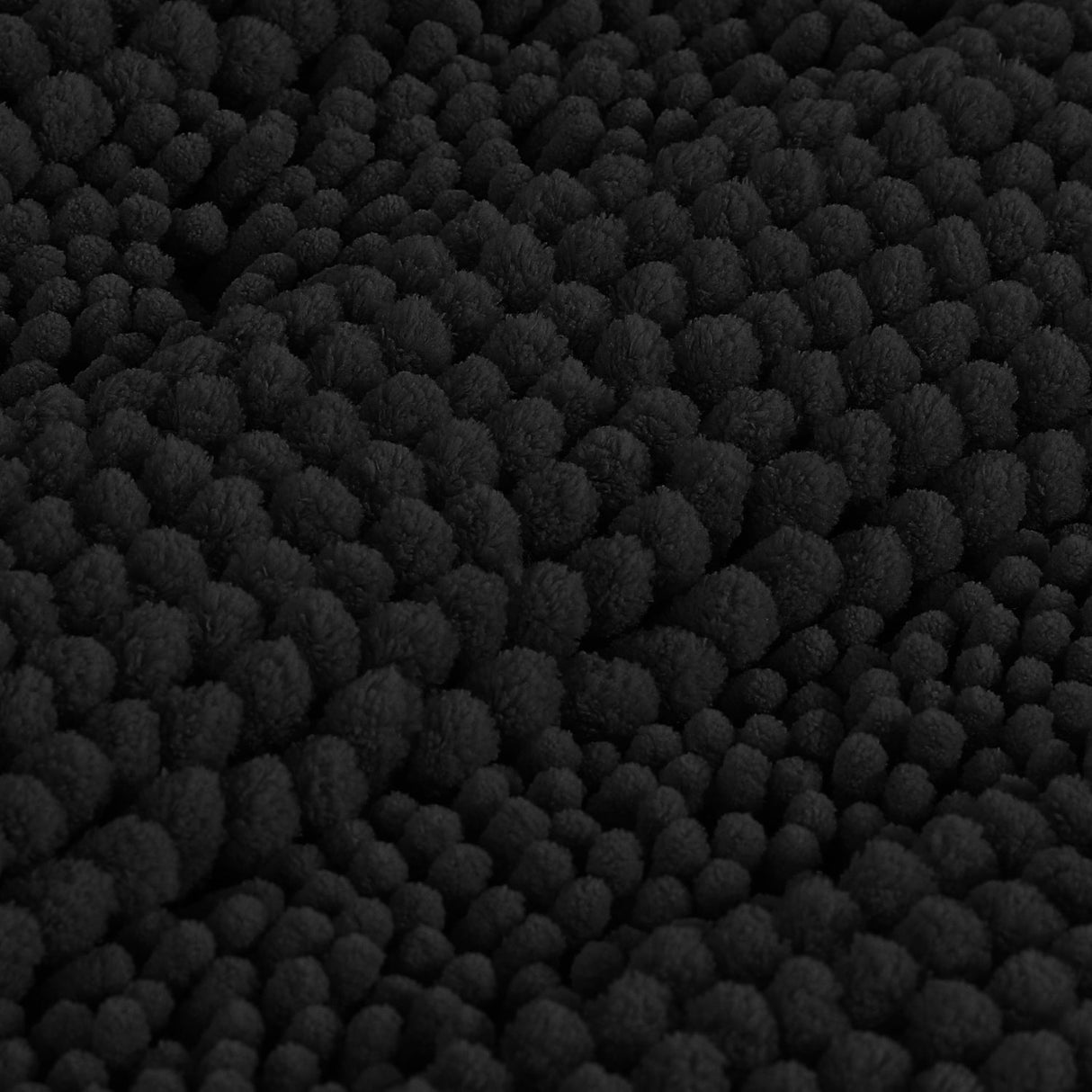 H.Versailtex 1 Piece Extra Thick Chenille Striped Pattern Shaggy Bath Rugs