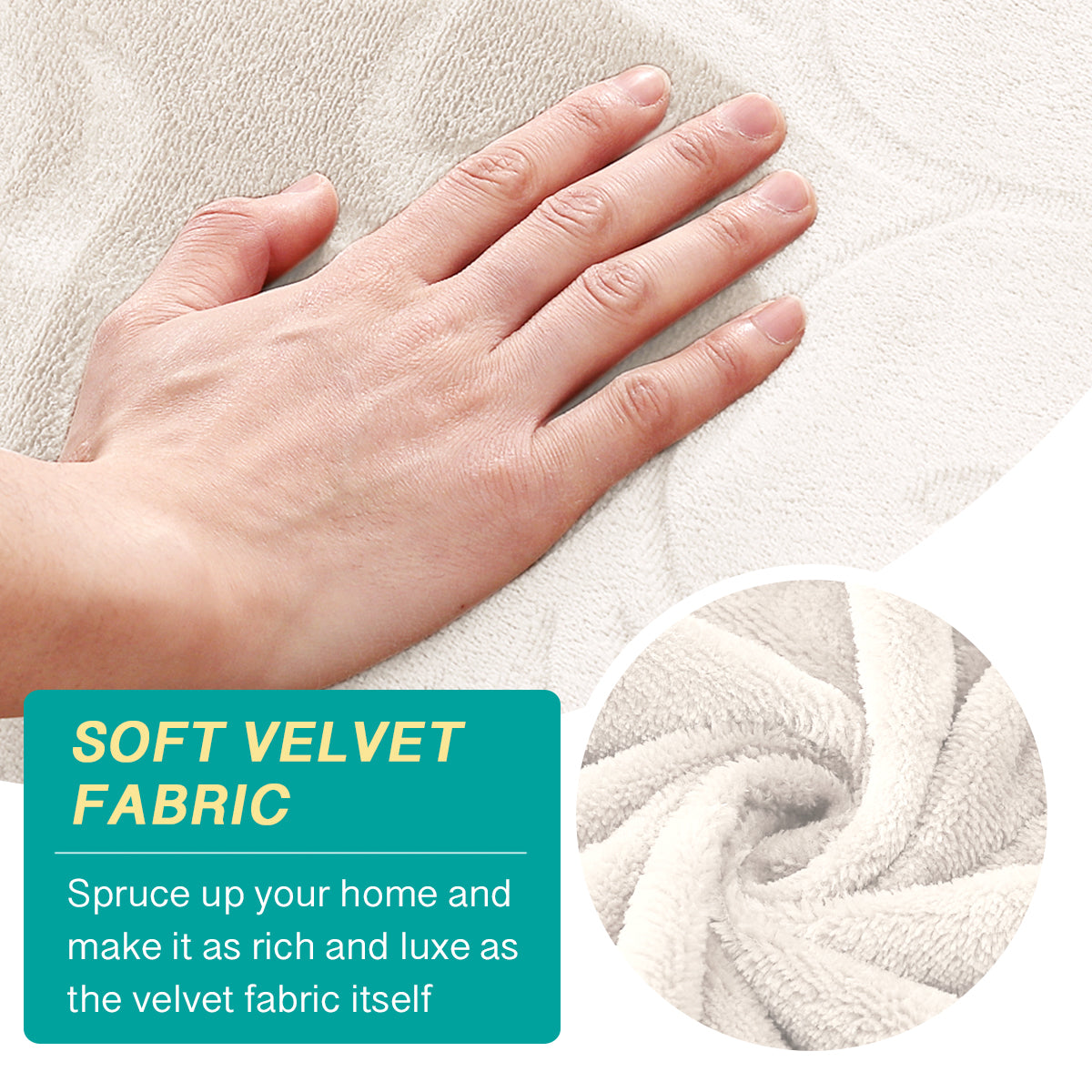 Water Resistant Floral Pattern L Shaped Sectional Sofa Cover Protector, L Size, R Side