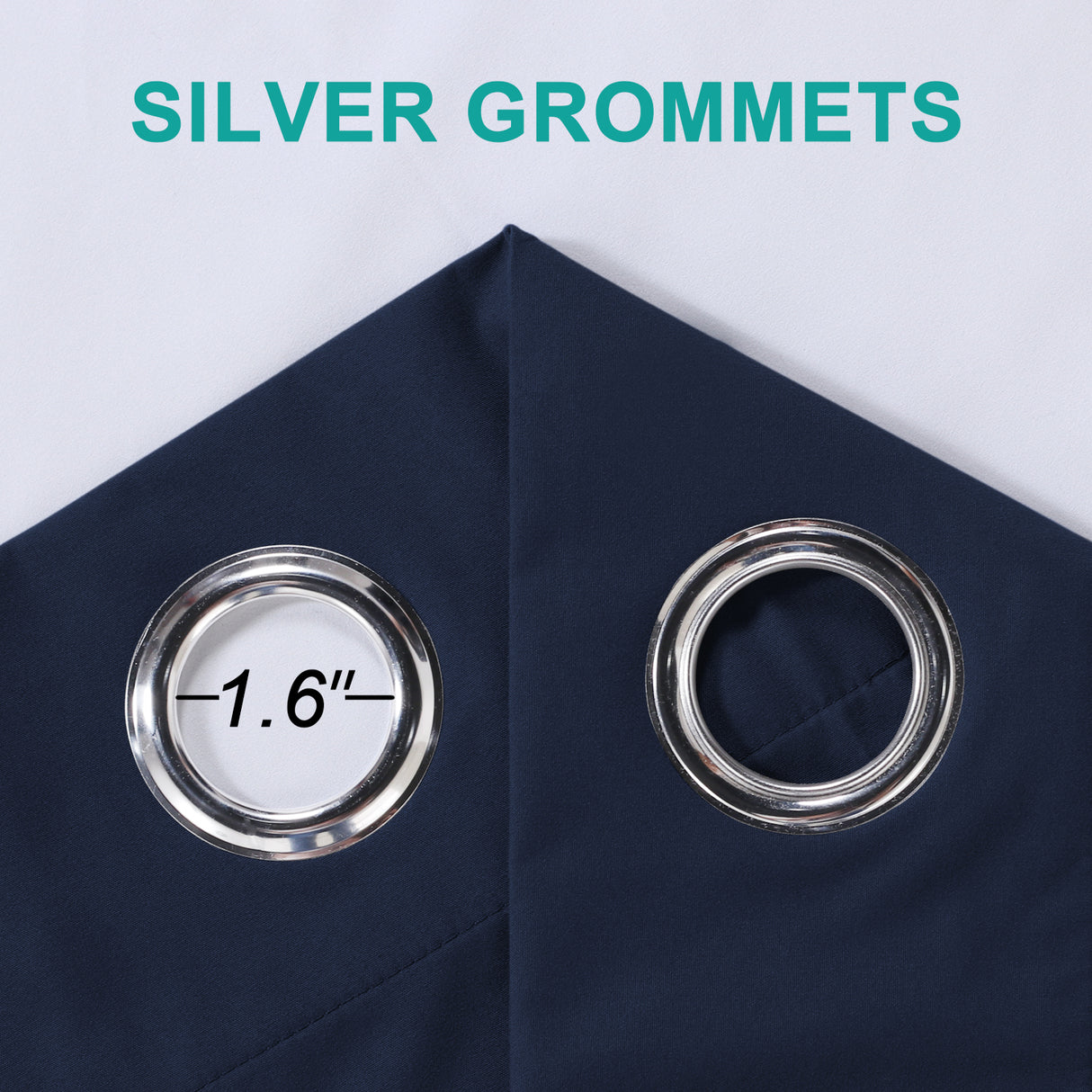 100% Blackout Curtains Full Light Blocking Curtain Draperies for Bedroom/Living Room 52'' x 96''