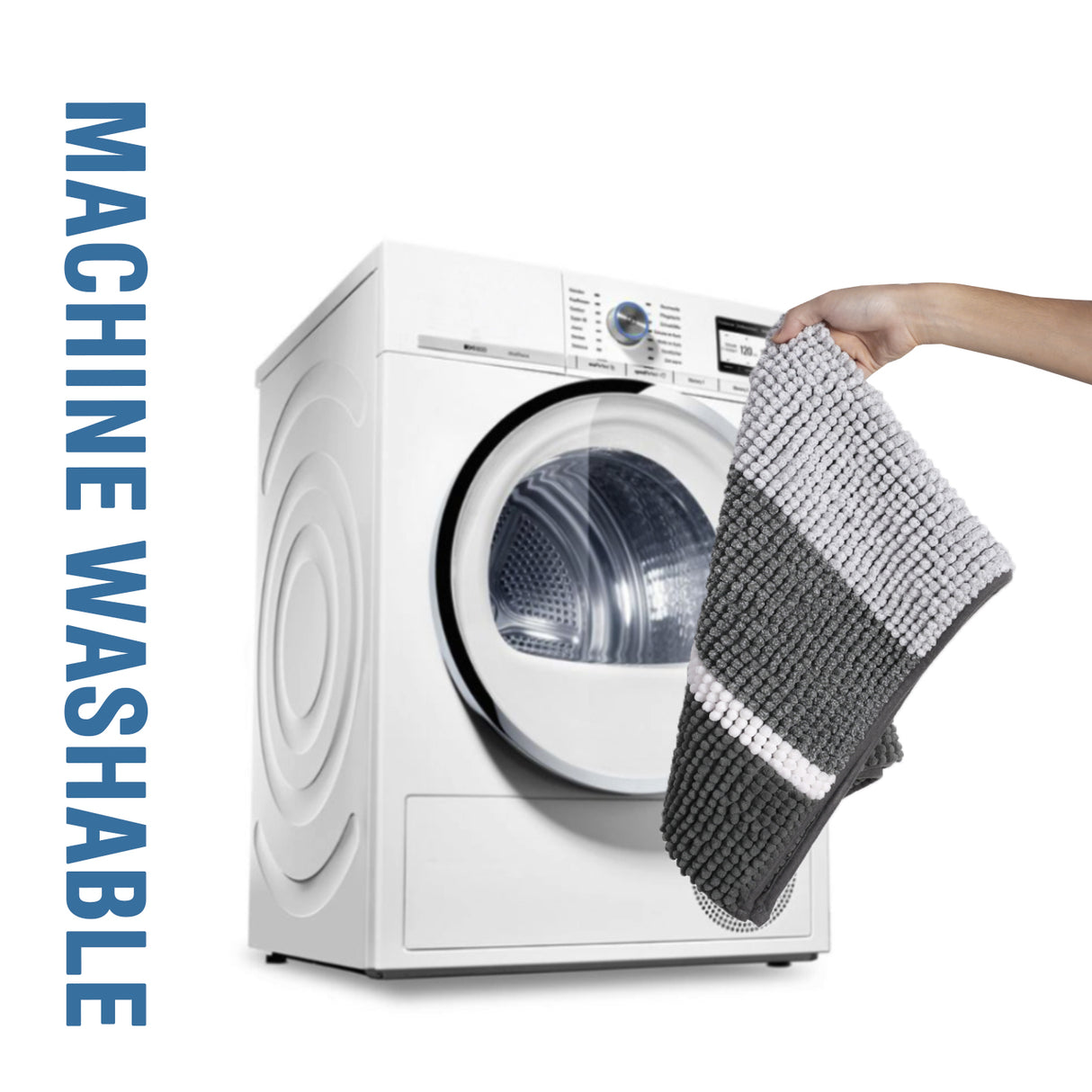 Chenille Ombre Bath Rug Set 20"x 32" & 17"x 24"