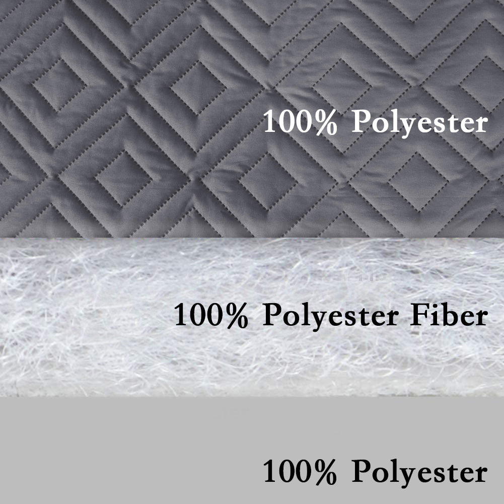 New Diamond 1-Piece Reversible Quilted Sofa Pet Cover Protector, 75"H x 110"W