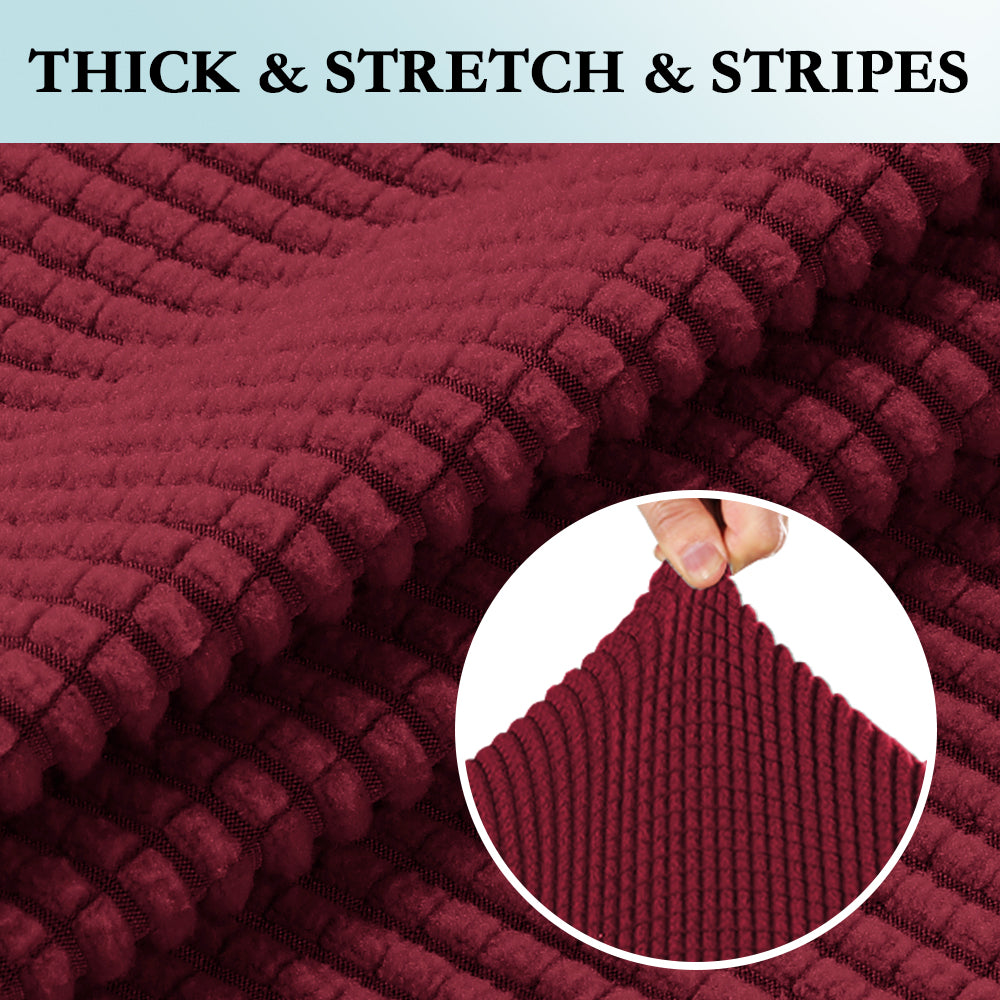 2-Piece Jacquard 2-Seater Loveseat Slipcover