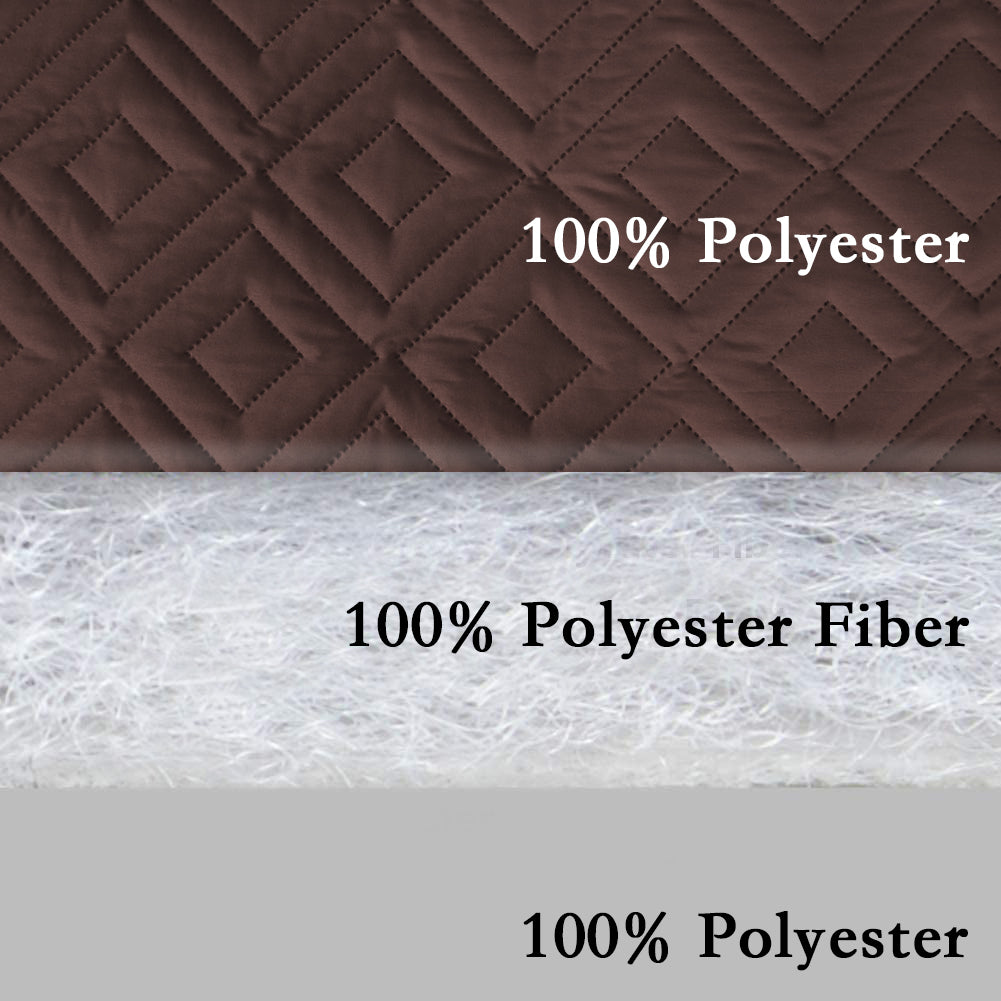 New Diamond 1-Piece Reversible Quilted Loveseat Pet Cover Protector, 75''H x 90''W