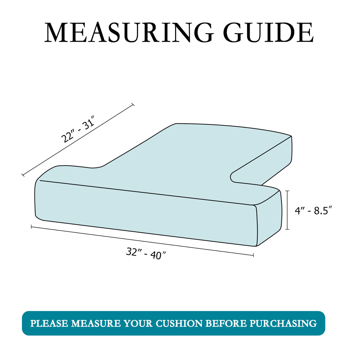 Stretch Velvet 1 Seater Slipcover for T-Cushion Armchair