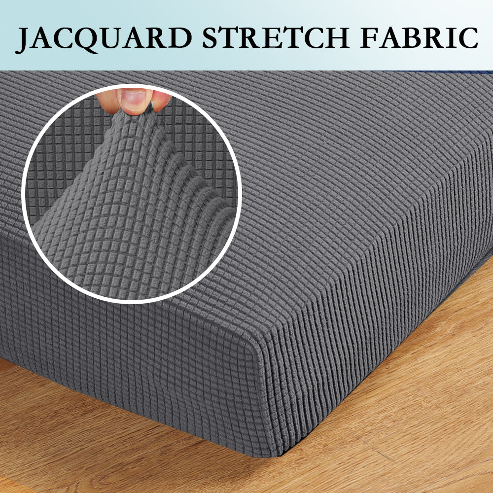 Jacquard Stretch Box Seat Cushion Slipcovers