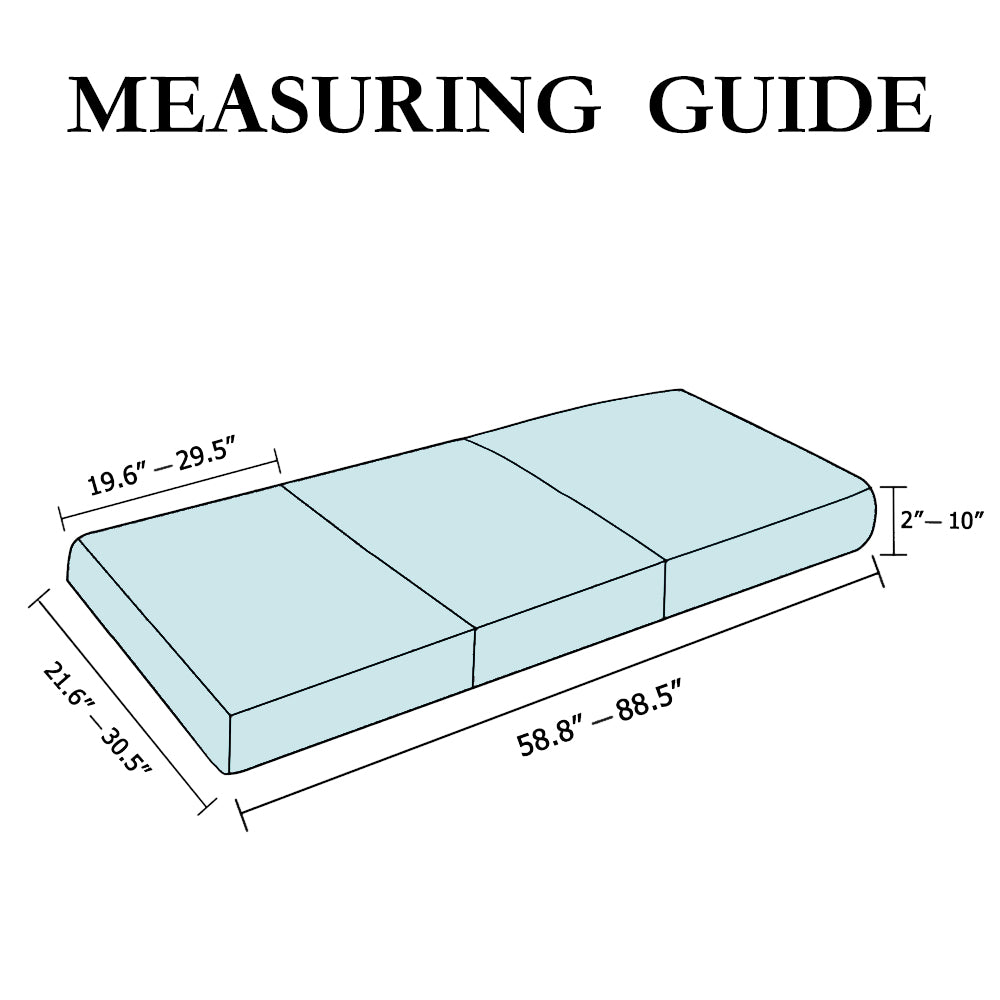 Jacquard Stretch Box Seat Cushion Slipcovers