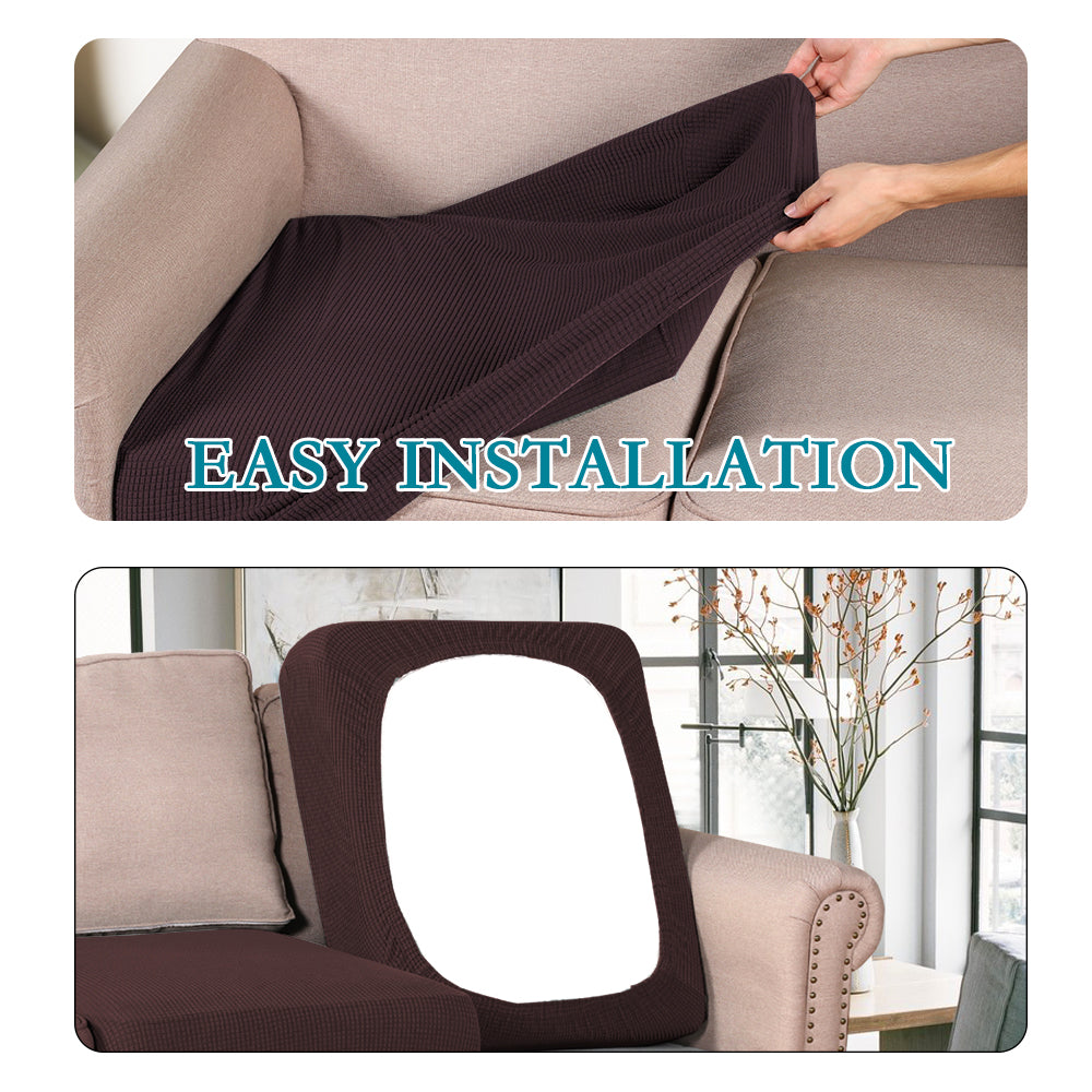 Jacquard Stretch Box Seat Cushion Slipcovers