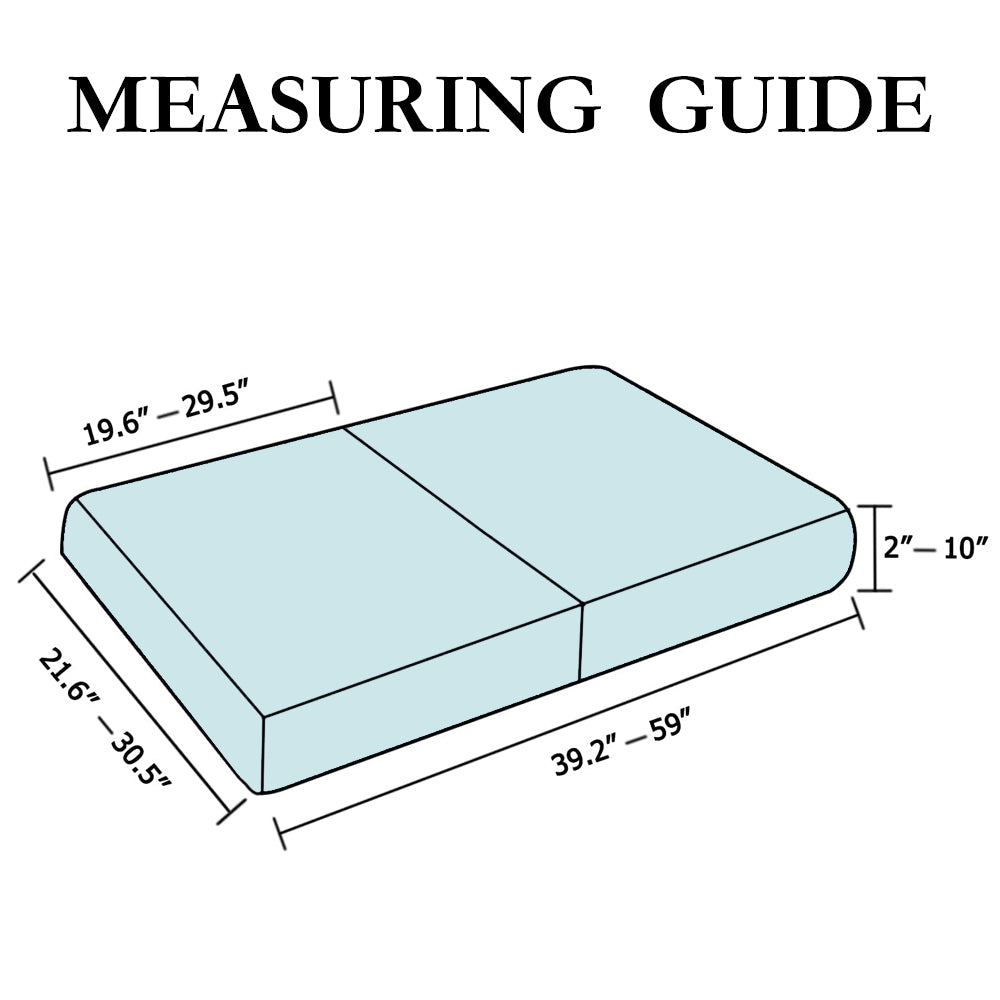 Jacquard Stretch Box Seat Cushion Slipcovers