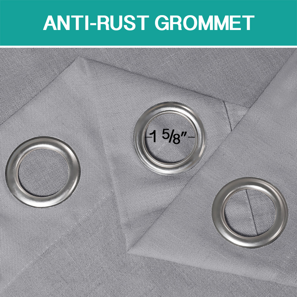 Grommet Natural Linen Mixed Sheers Sold by 2 (52'' x 96'')