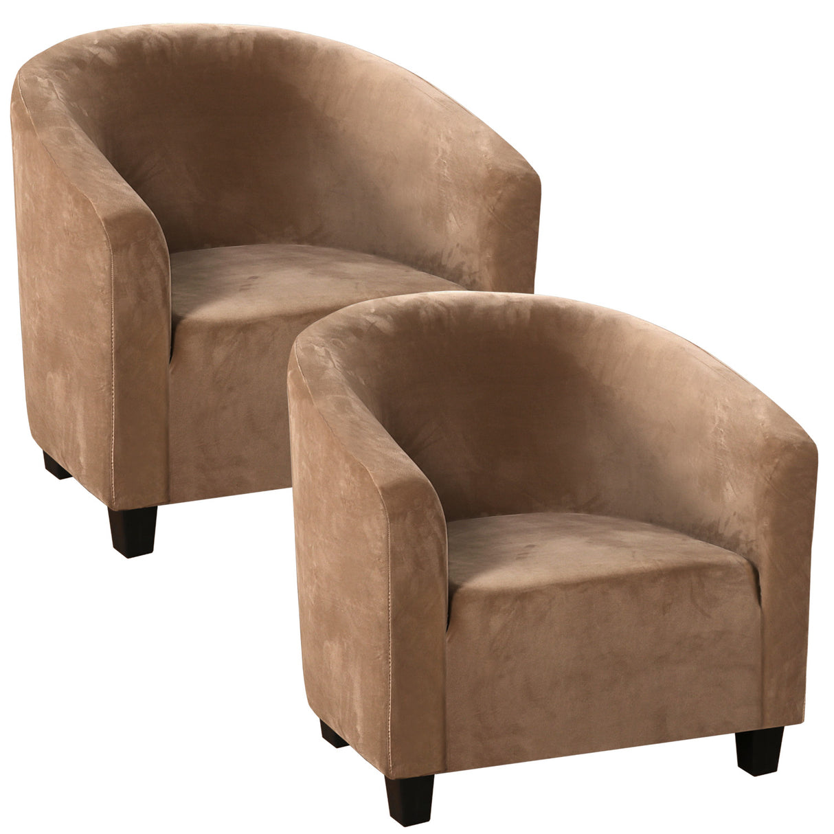 Velvet Club Tub Chair Slipcovers 2 Pack