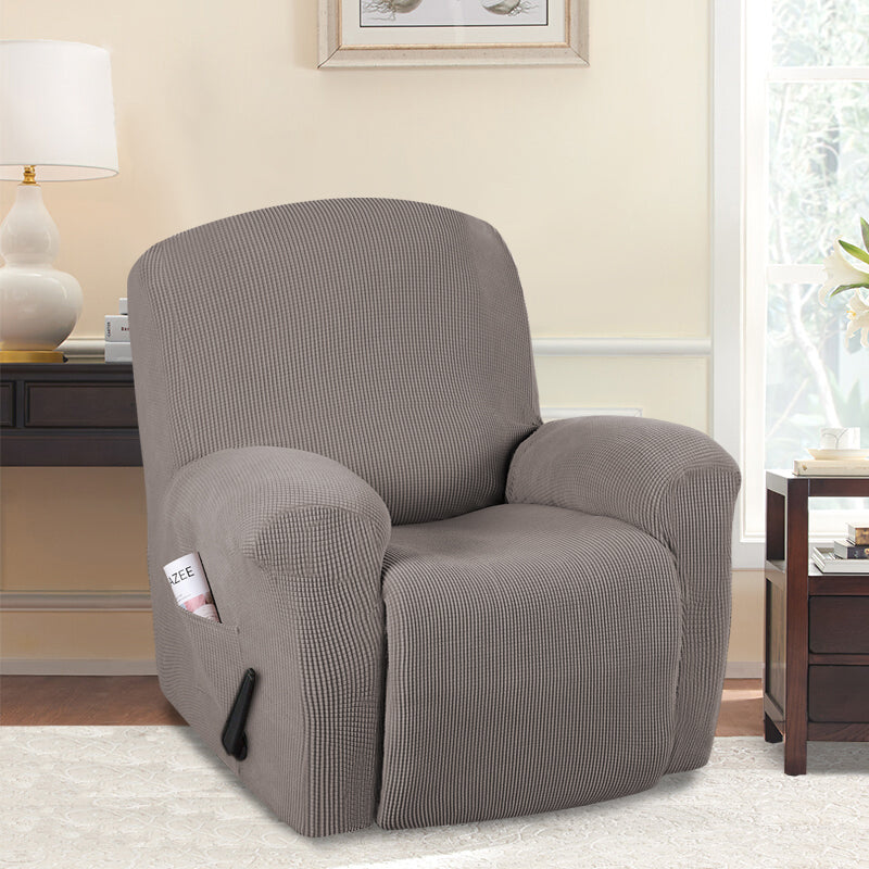 1-Piece Jacquard Stretch Recliner Slipcover