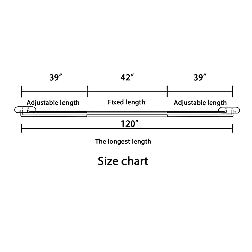 H.VERSAILTEX Double Curtain Rods for Windows 84 to 120 Inch Wrap Around Indoor / Outdoor Double Curtain Rods for Blackout Curtains, Suit for Grommet and Rod Pocket, Nicekl