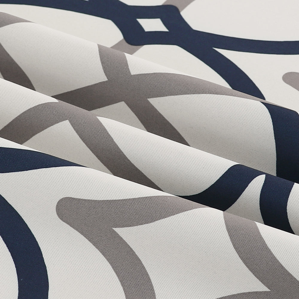 Room Darkening Geometric Curtains W52" x L108" Set of 2 Panels